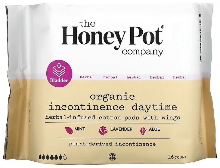 The Honey Pot Company прокладки Organic Incontinence Daytime 16 шт