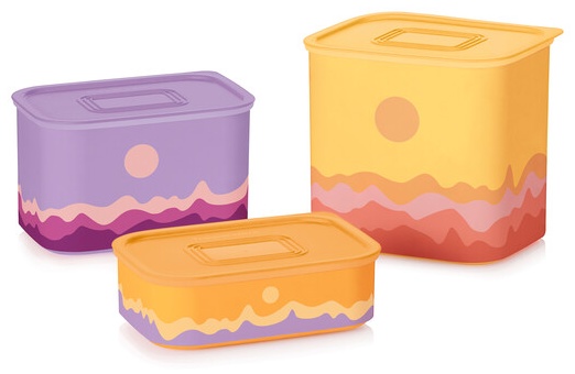 Tupperware набор контейнеров RP302 3 шт, полипропилен