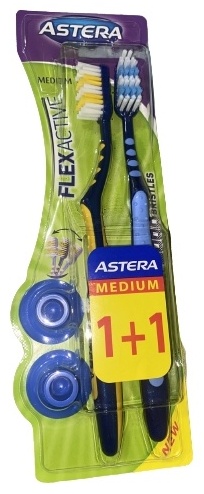 Astera Flexactiv зубная щетка средняя 2 шт
