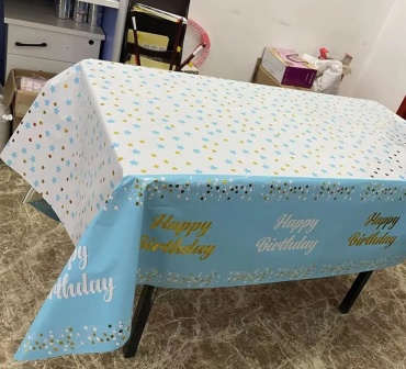 PARTY праздничная одноразовая скатерть Happy Birthday 1 шт