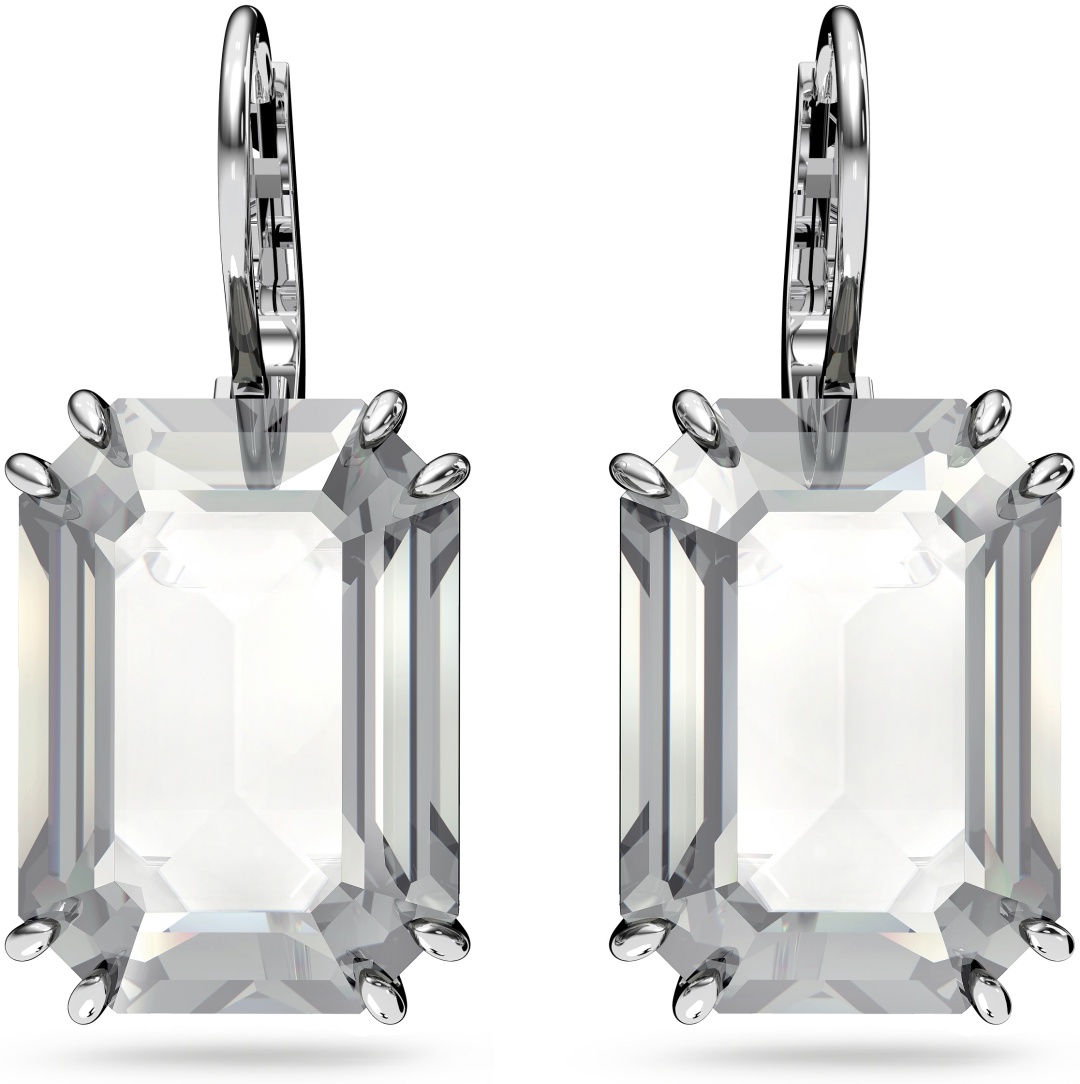 Серьги Swarovski ювелирный сплав, кристаллы Swarovski