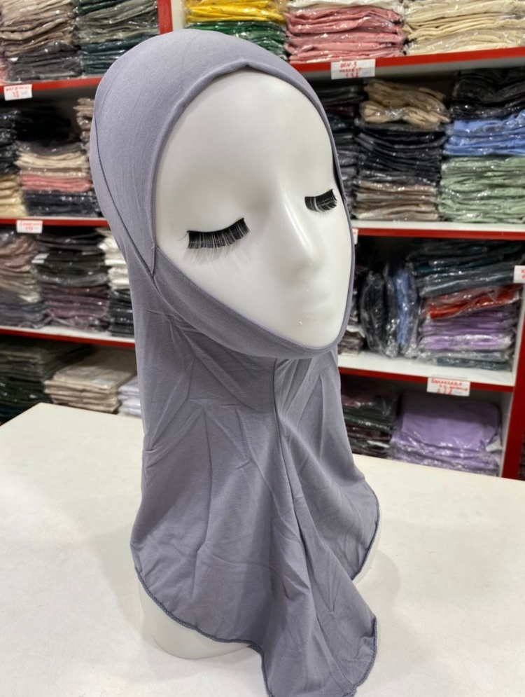 Хиджаб Muslima Sanim размер универсальный, серый