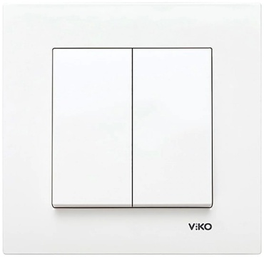 Выключатель клавишный Viko by panasonic Karre, белый