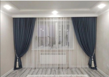 Комплект Viva Lux 500x275 см 2 шт, велюр, синий