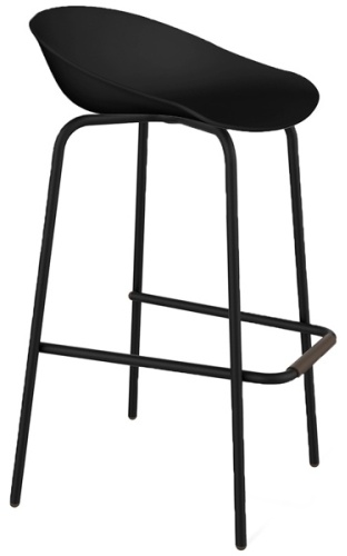 Барный стул ТЭТАХОУМ ST19/S29, 87.5x51x56 см, черный