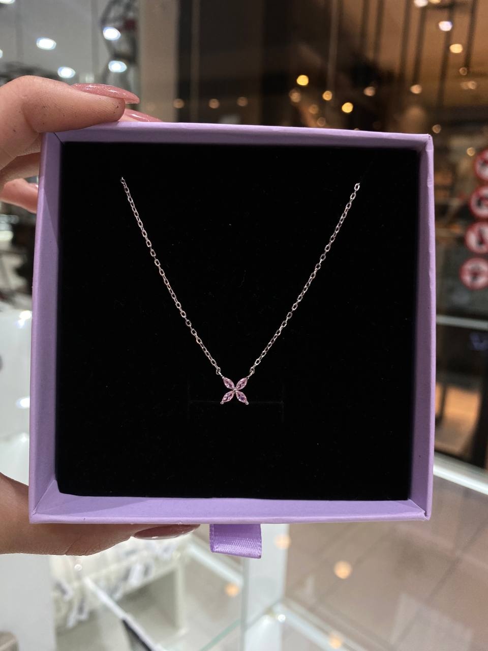 Колье Ipekyolu Jewellery 679110524LZ длина 45 см вес 2.4 г серебро, фианит