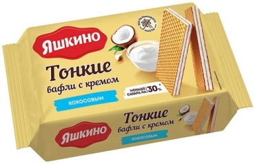 Яшкино вафли с кокосовым кремом 144 г