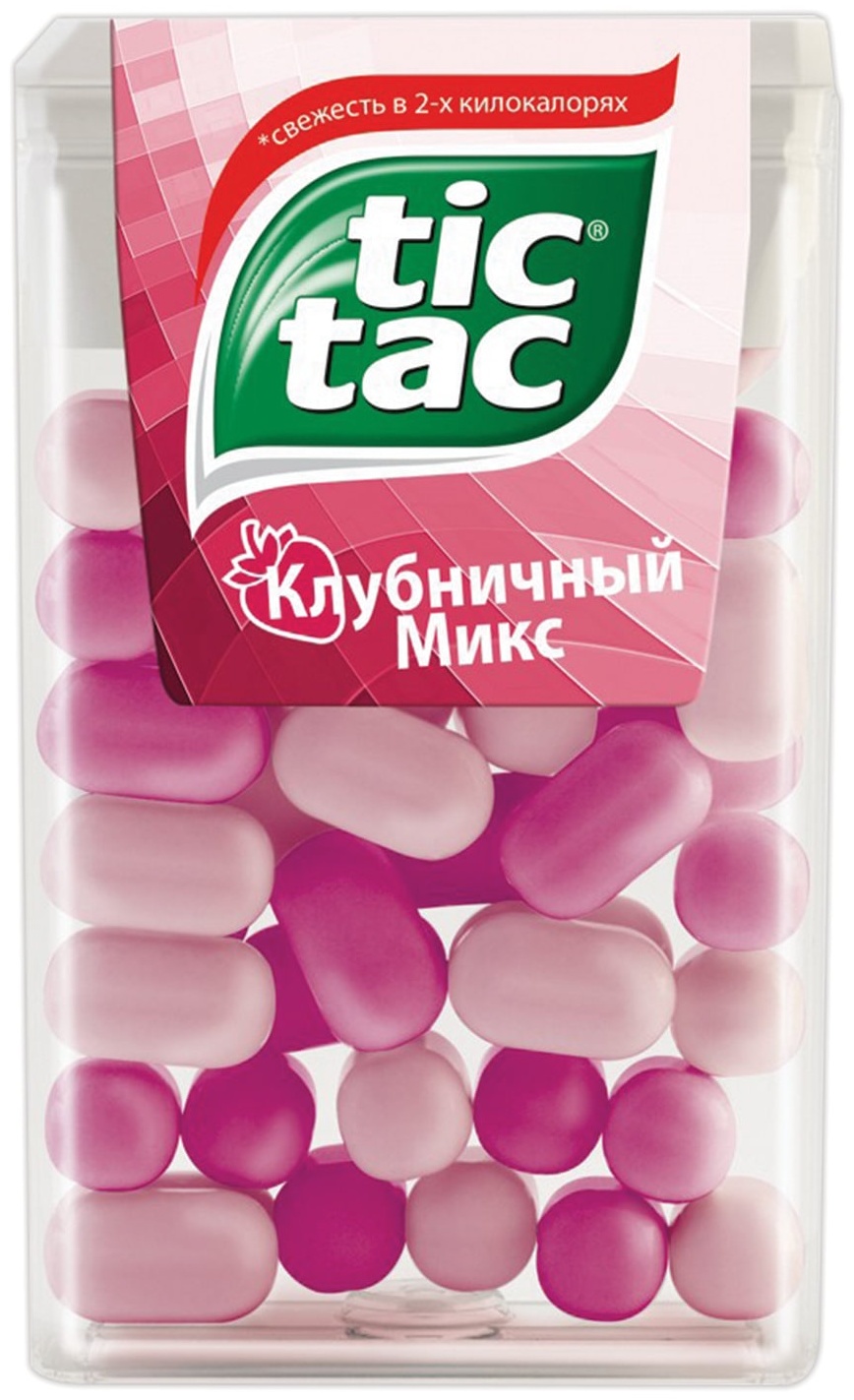 Драже Tic tac клубничный микс, 16 г