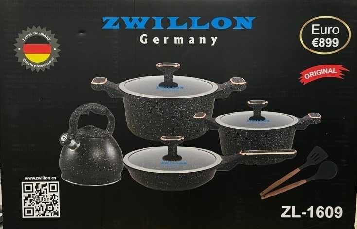 Купить ZWILLON смешанный набор ZL-1609 мрамор 9 в 1 в кредит в Алматы ...