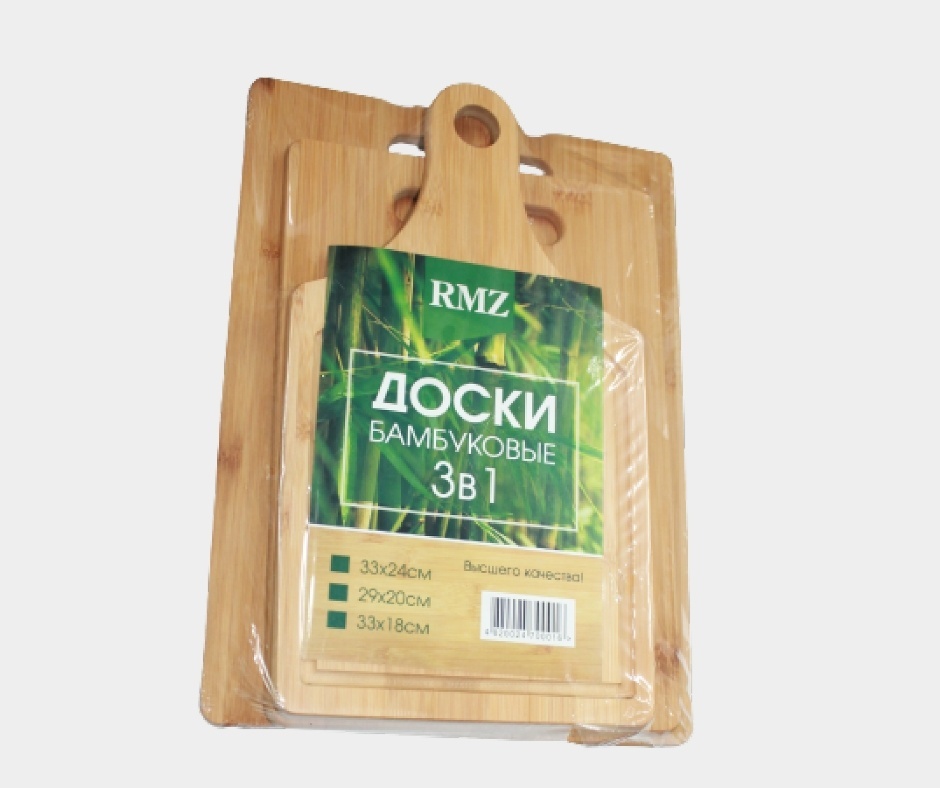 RMZ набор разделочных досок 1016 3 шт, бамбуковое волокно