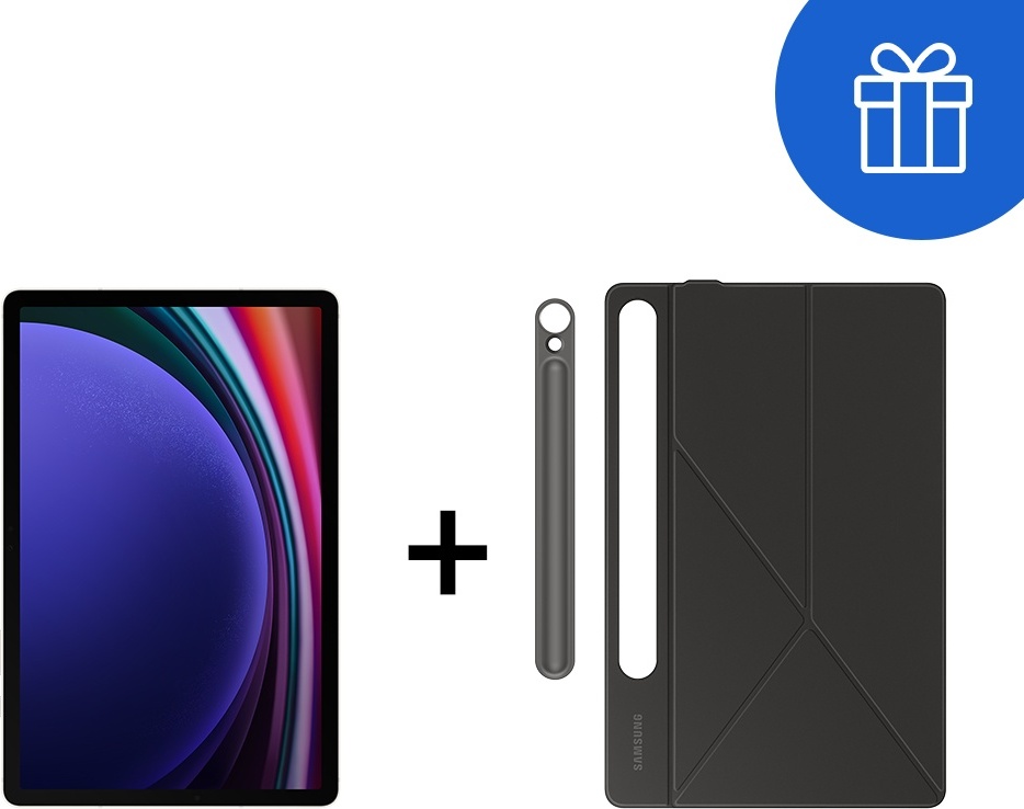 Планшет Samsung Galaxy Tab S9 5G + чехол 11 дюйм 8 Гб/128 Гб графит