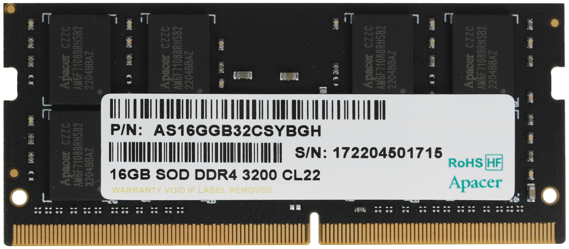 Оперативная память Apacer ES.16G21.GSH 16 Гб