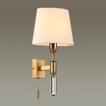 Бра настенный Odeon Light E14, белый, бронза