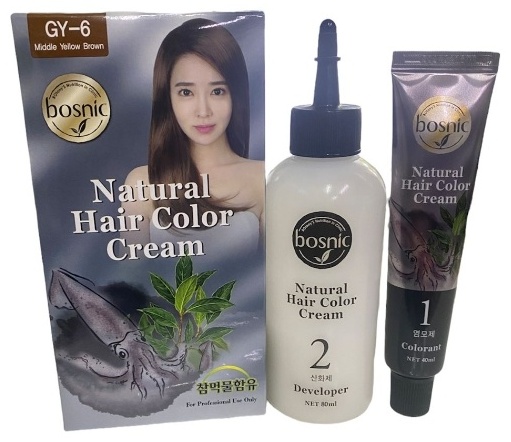 Купить BOSNIC Natural Hair Color Cream крем-краска GY-6 светло ...