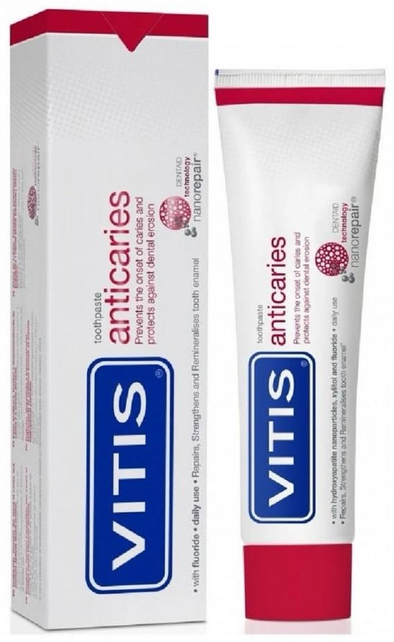 Vitis зубная паста Зубная паста Vitis Anticaries с ментоловым вкусом, 100 мл 100 мл