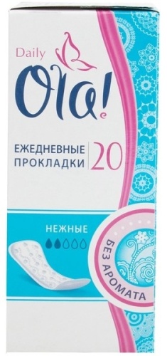 Ola прокладки ежедневные Daily Нежные без аромата 20 шт