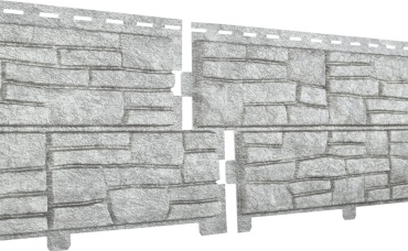 U-Plast панель STONE HOUSE Сланец светло-серый, 2000x225 мм.