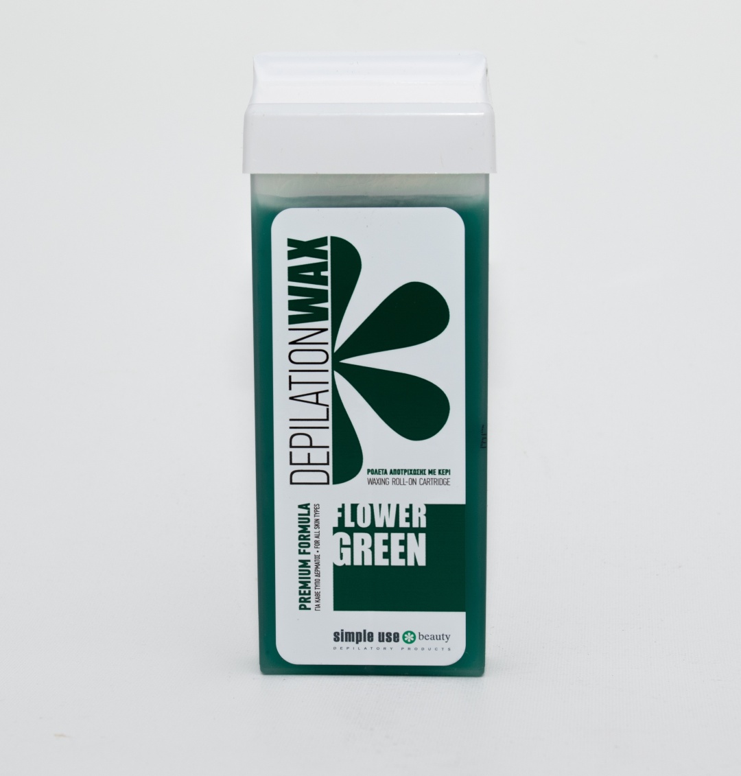 Воск Simple Use Beauty Green flowers плотность мягкая в картридже 100 мл