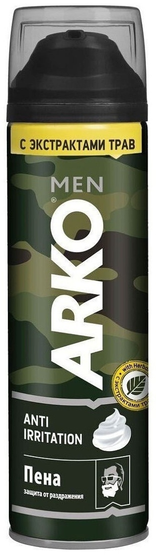 Arko Защита от раздражения anti-irritation пена для бритья 200 мл
