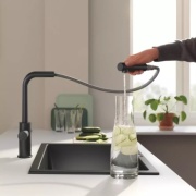 Смеситель для кухни Grohe 30590KF0, латунь, цвет черный