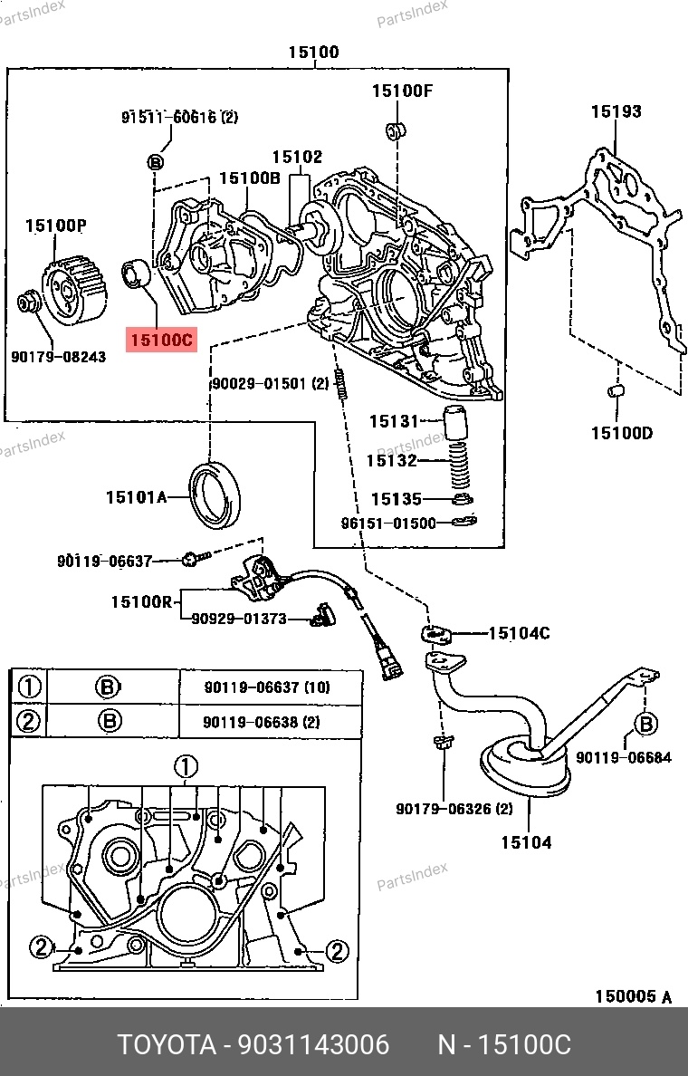 TOYOTA Сальник Маслонасоса 9031143006