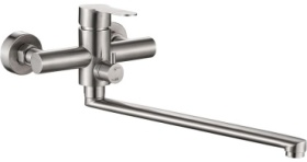 Смеситель для ванны Haiba HB22801, латунь, цвет стальной