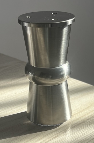 Ножка Basis 45*100*01, 1 шт, металл, серый