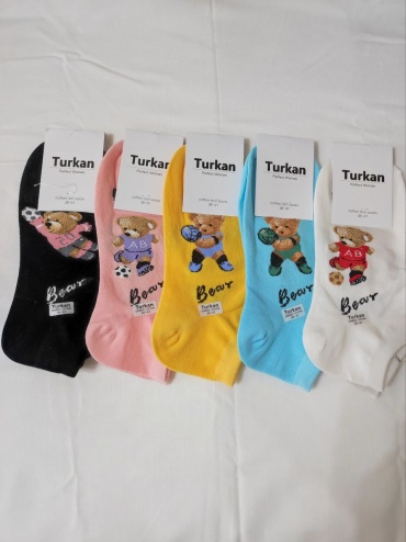 Носки Turkan 5 пар мультиколор 36-41