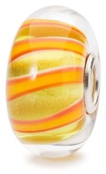 Шарм Trollbeads TGLBE-10457 Полоса Мечты вес 1.95 г серебро, стекло
