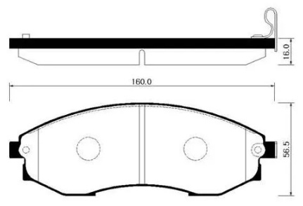 Колодки HSB задние HP4003 4 шт