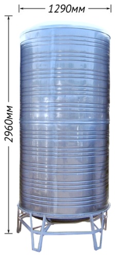 Бак 3000 л, металл