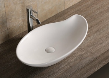 Раковина Cerutti SPA CR7265B накладная нестандартная 66х38 см, фарфор