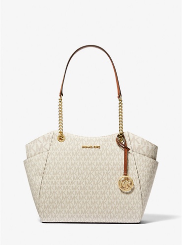 Сумка тоут Michael Kors канвас молочный