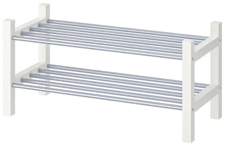 Купить Этажерка для обуви IKEA Чусиг 70388922, 79x32x37, белый в Алматы ...