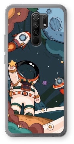 Чехол Qeeca для Xiaomi Redmi 9 рисунок