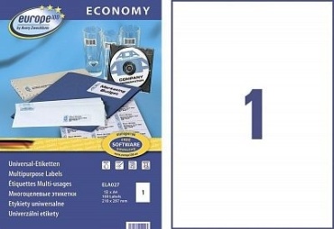 Avery Zweckform Europe-100 ELA027-18 белый