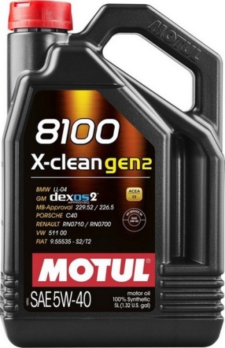 Синтетическое Motul 8100 X-clean gen2 5W-40 5 л