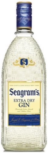 Джин Seagrams Extra dry белый, прозрачный 40% 0.75 л