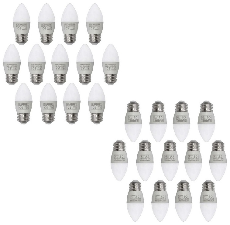 Horoz Electric 8W E27, светодиодная, холодный белый