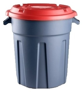 Мусорный бак IPlast с крышкой Н0000008080 80 л
