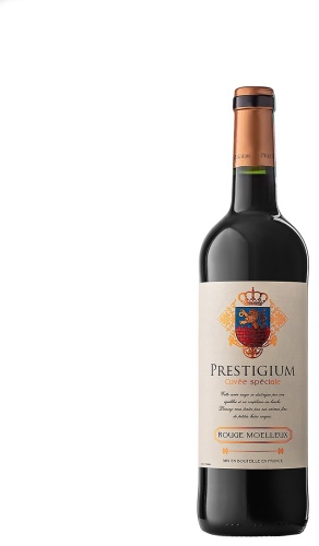 Вино Prestigium Rouge moelleux сухое красное 10.5% 0.75 л