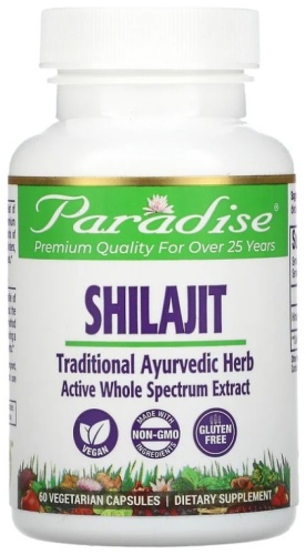 Paradise Herbs Shilajit капсулы 60 шт