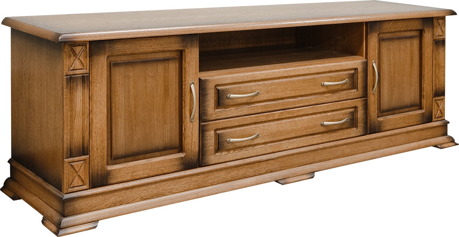 Купить ТВ-тумба Пинскдрев Верди Люкс ТВ22, 185x61x48 см, коричневый в ...