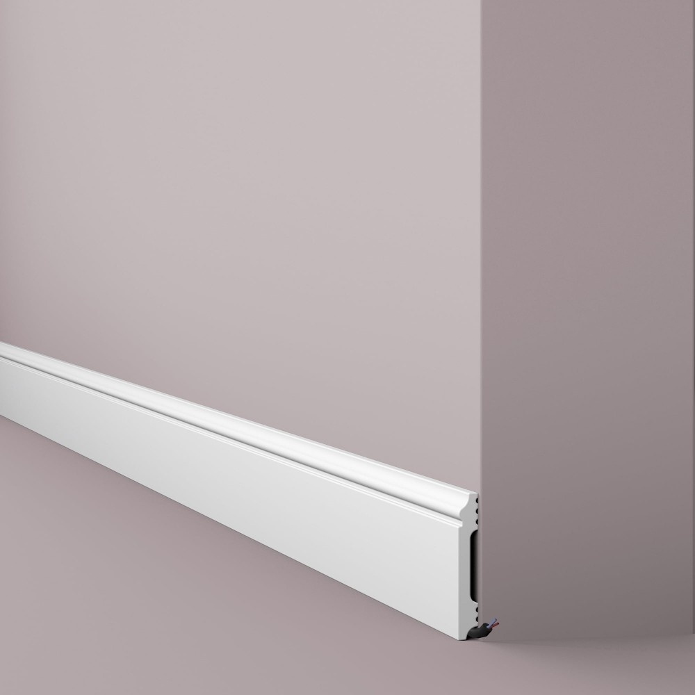 NMC плинтус WALLSTYL FL1, 2000х13х80 мм