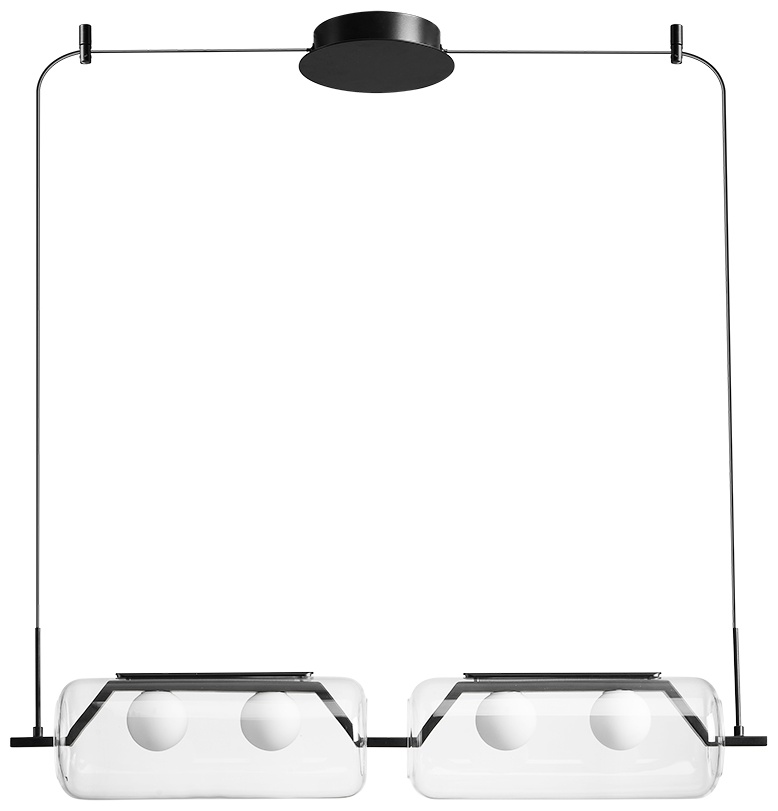 Светильник потолочный Arte Lamp LED 12 Вт черный, прозрачный