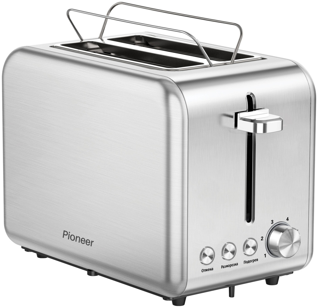 Тостер Pioneer TS200 серебристый