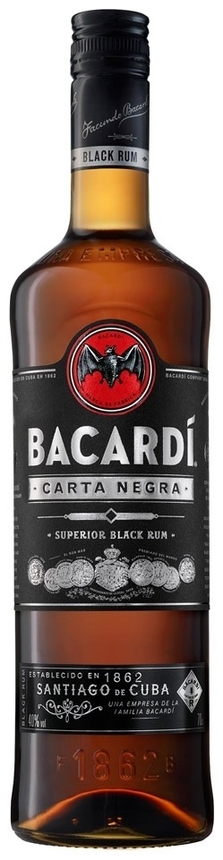Ром Bacardi Carta Negra черный 40% 1 л