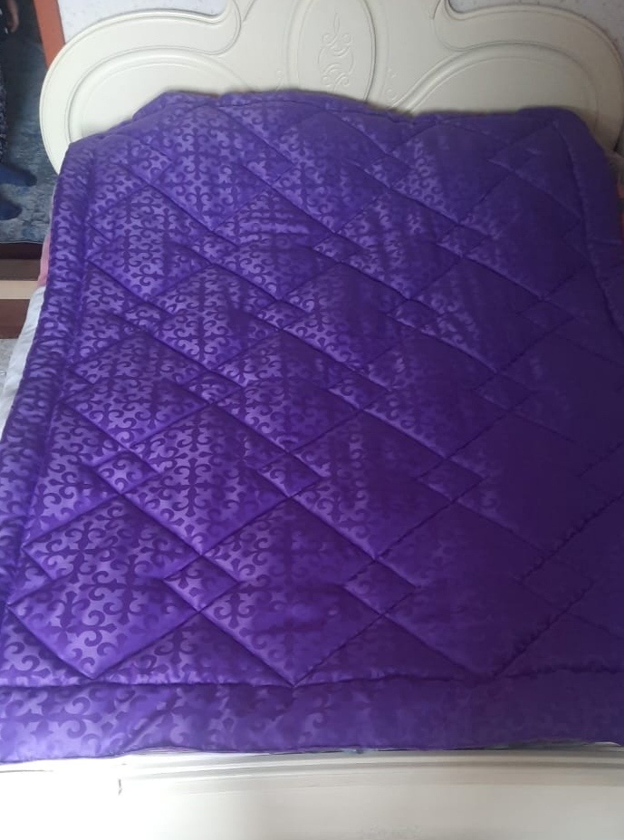 Саркыт кыз жасауы корпе 220x160 см, вата, фиолетовый