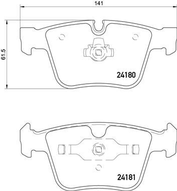 BREMBO Комплект Тормозных Колодок, Дисковый Тормоз P50116
