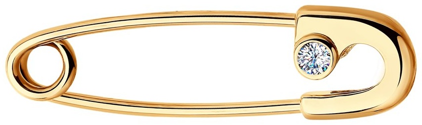 Булавка Gold Reserve 70220-10-10 вес 0.81 г золото, фианит